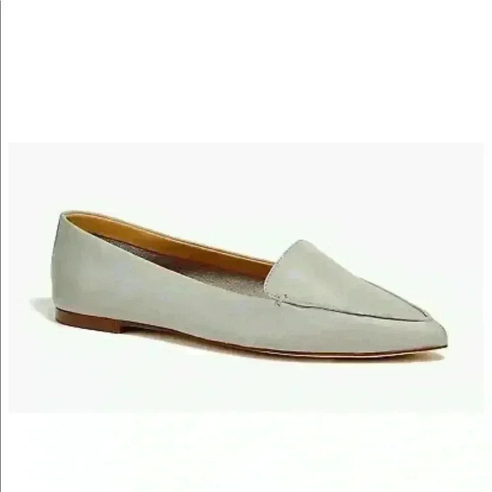 J.Crew Edie Loafer Leather Pointed Flats - Picture 2 of 7